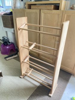 4 Tier Wooden CD Rack
