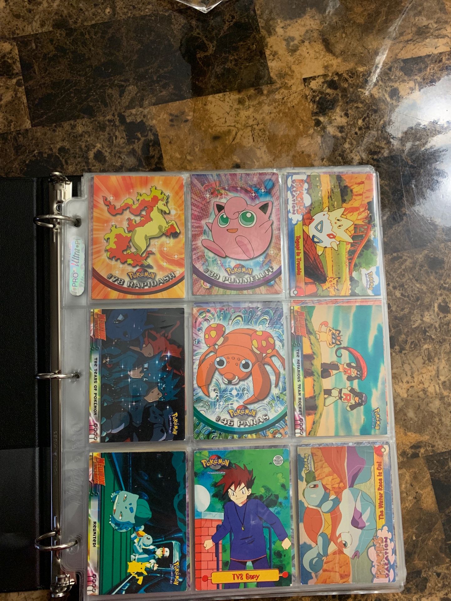 Pokemon collections of rare cards.