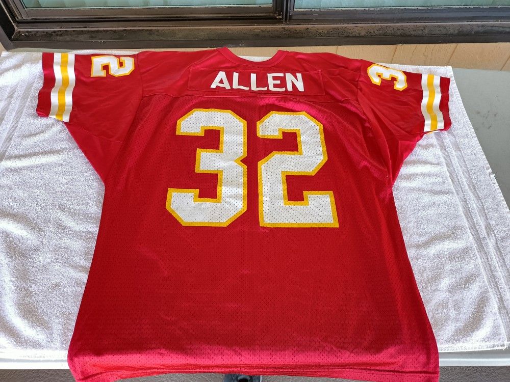 KC Chiefs Adult #32 Marcus Allen Red/White/Gold L/46 Wilson Jersey