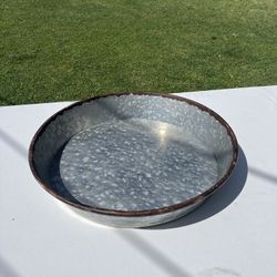 Galvanized Serving Tray 