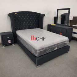 Oversized Headboard Queen / California King Size Bed Frame  // Mattress Sold Separately 