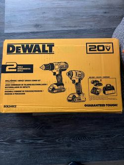 Dewalt drill/impact set 20v