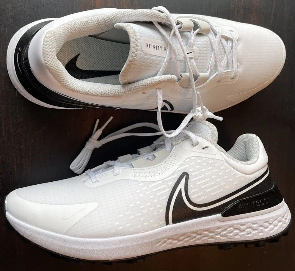 Brand New Nike Infinity Pro 2 White Black Photon Dust Golf Shoes Men ...