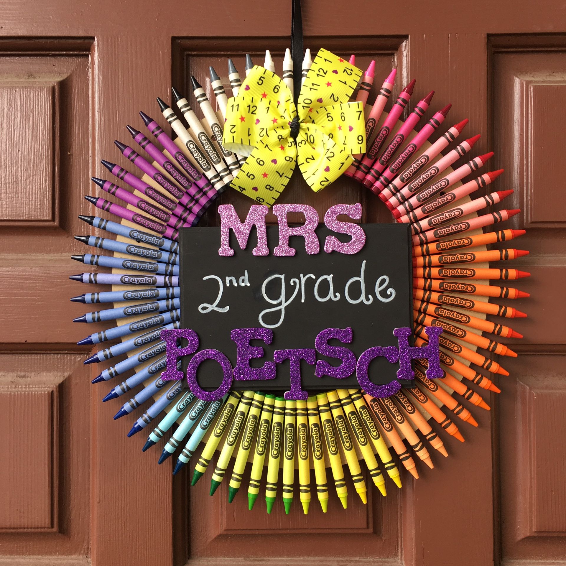 Crayon wreath