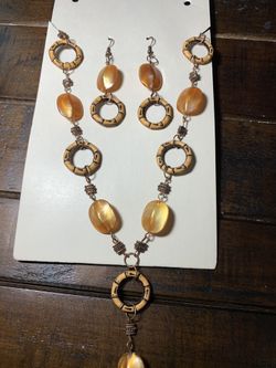 Jewelry set necklace and earrings
