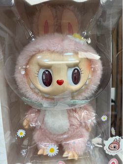 Popmart 100% authentic Labubu big size Mokoko Close to sweet vinyl plush doll
