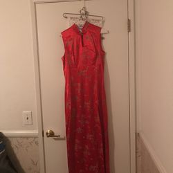 Gown,Long Red Asian