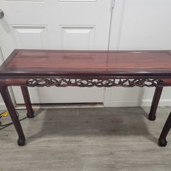 Humming Bird Table Wood Table End Table