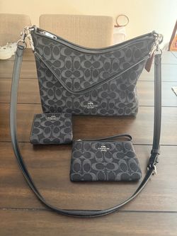 Coach black  denim  laurel