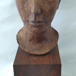 Large Bronzed Head Bust Sculpture Artist Signed Vincent J Aniano Local Florida Artist Estate 