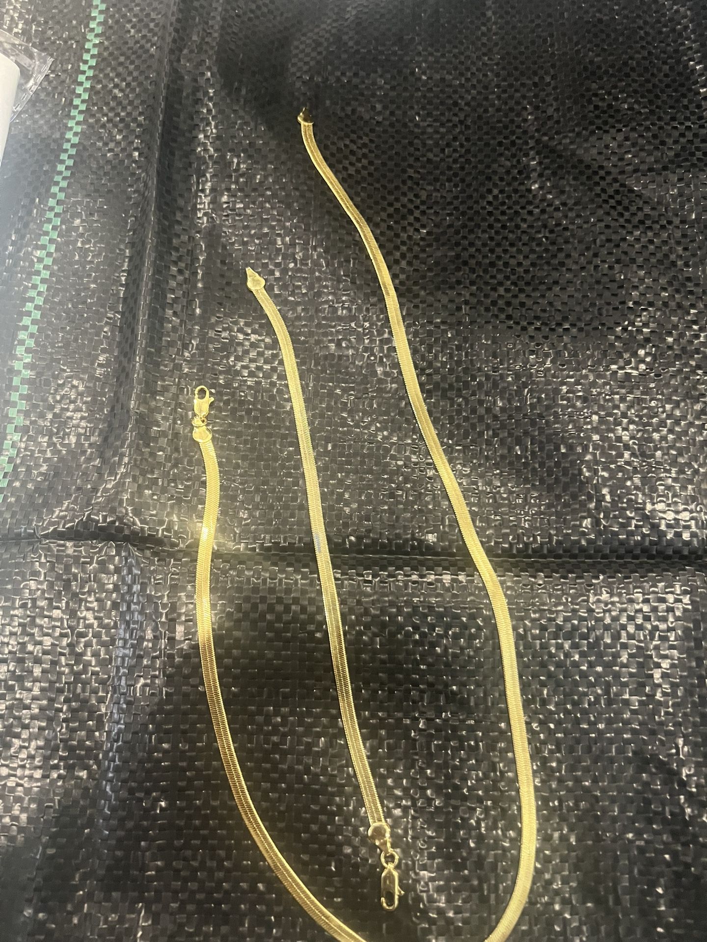 14kt Gold Filled Necklace Bracelet. Not Solid Gold. New