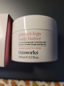 this works perfect legs body butter NEW in box