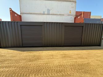 40FT SHIPPING CONTAINER – WIND & WATERTIGHT | HEAVY DUTY STORAGE SHED | CONEX BOX (DUAL 8FT ROLL-UP DOORS)
