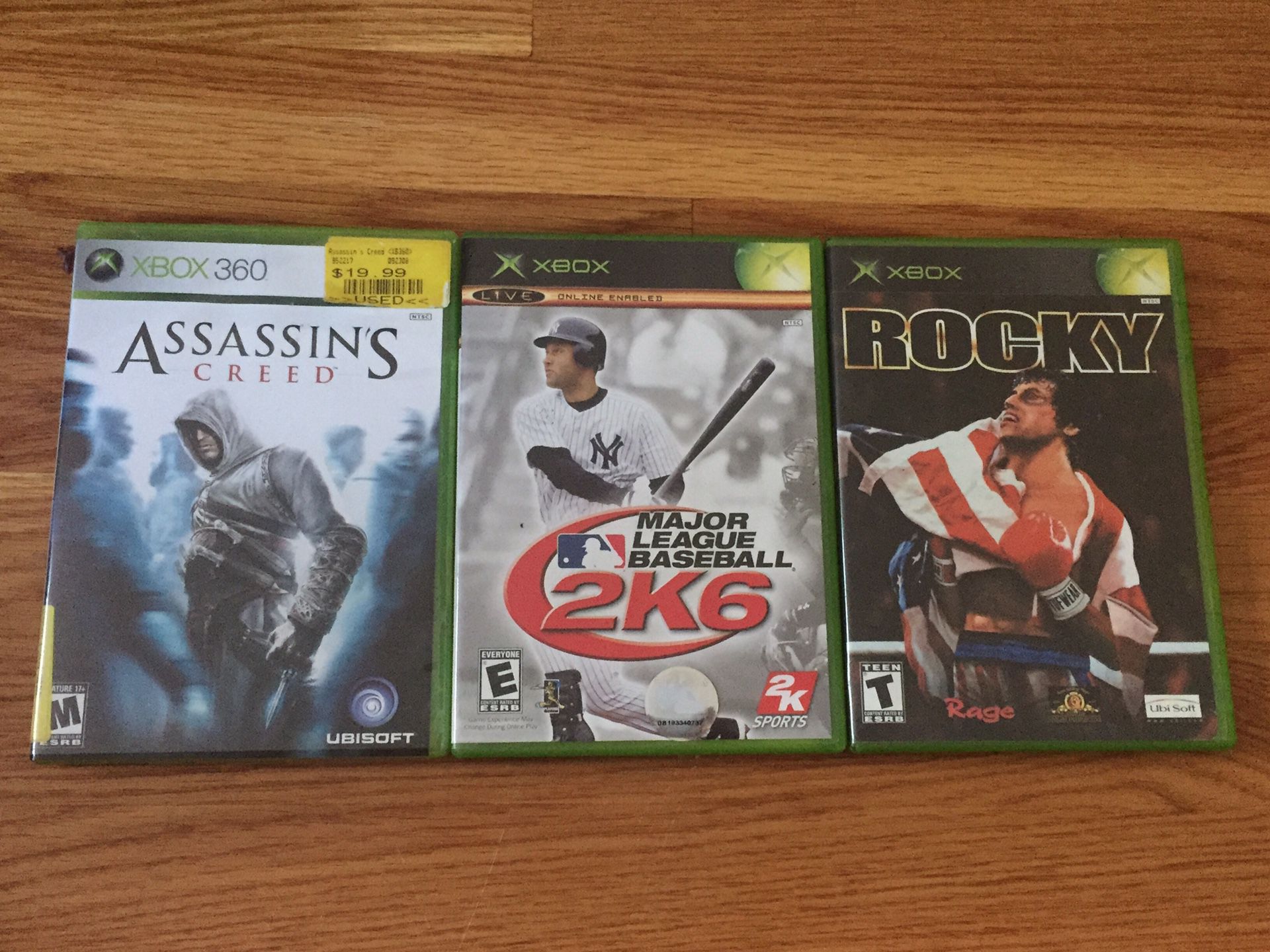 Xbox 360 Games and Xbox Games - Assassin’s Creed, MLB, Rocky