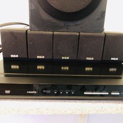 RCA DVD Player With Surround Sound & Remote