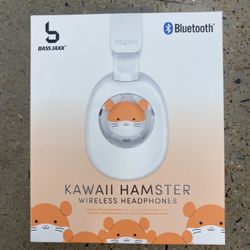 NWT Bluetooth Kawaii Hamster Wireless Headphones