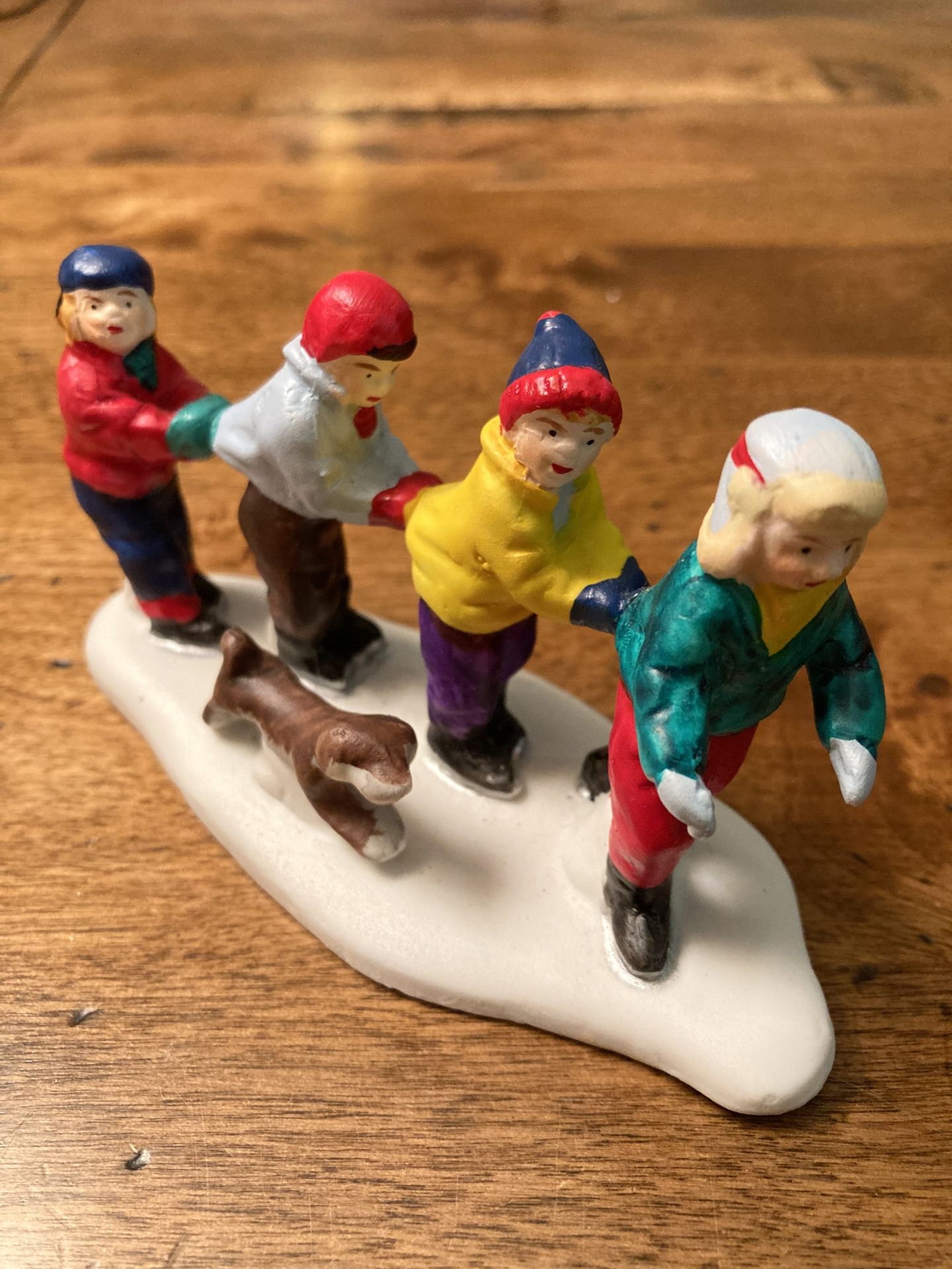 Lemax 1995 Train Of Skaters