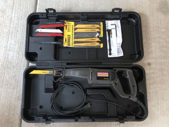 Reciprocating Saw with hard shell case + blades