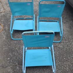 Three Concert Chairs Low Profile 