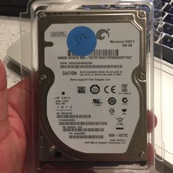 500 GB Hard Drive 2.5”