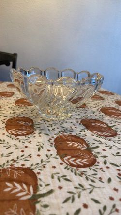 Peppermint clear bowl