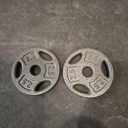 Brand New 2.5lb Grip Plates Standard 1inch Weight Plates-