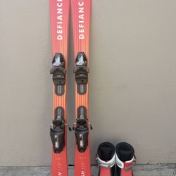Defiance Flash Junior Red Ski +Roce Adjustable Ski Boot - 2024