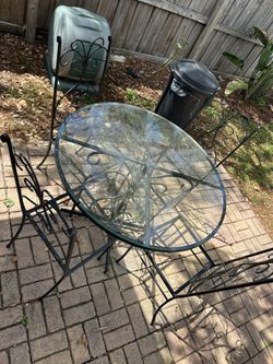 Wrought Iron Patio Table And Chairs