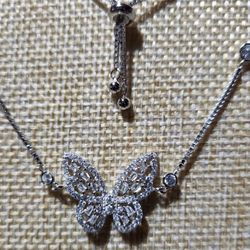 Sterling Silver Butterfly Bracelet