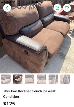 One Couch With Two Recliners