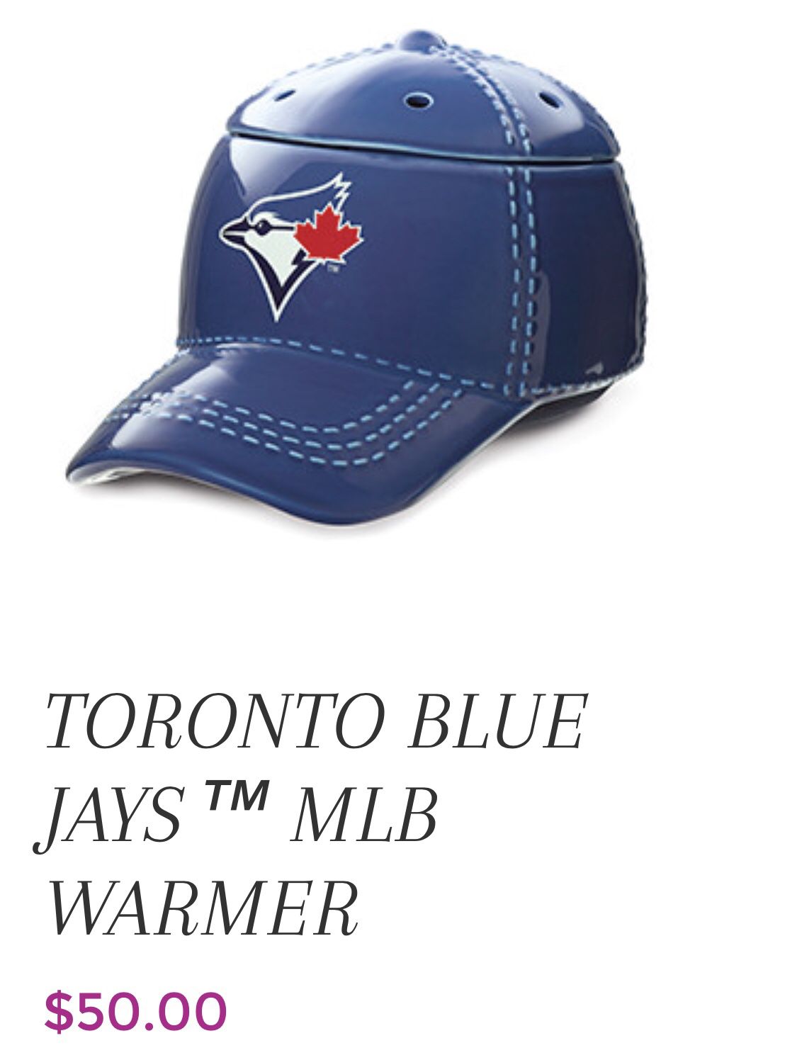 Scentsy Toronto Baseball Warmer