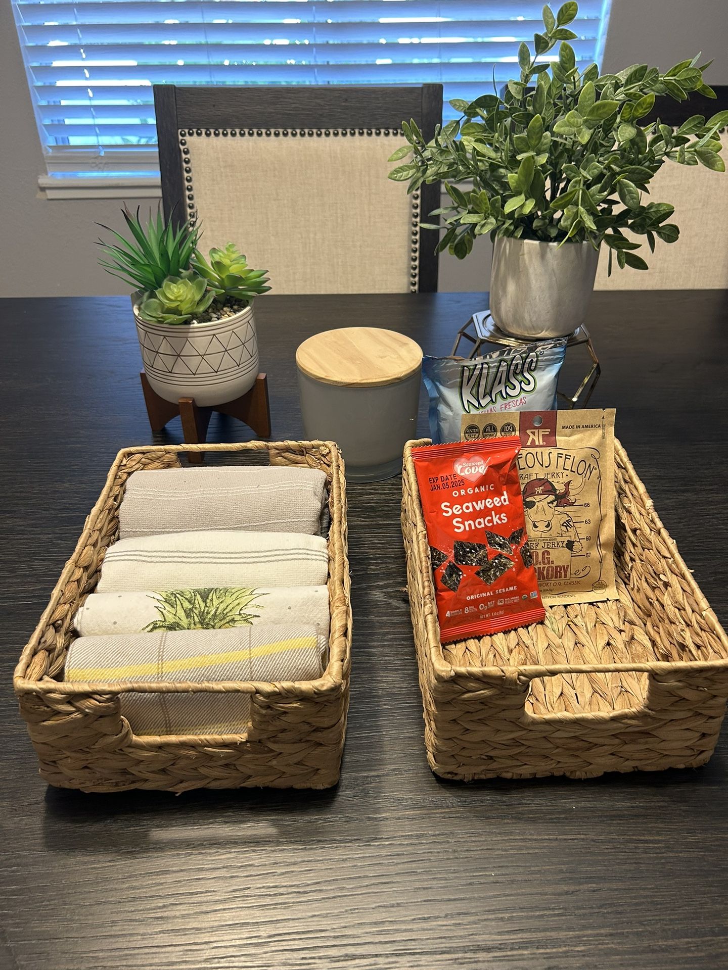 Braided snack basket 2Pac