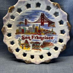 Vintage San Francisco Ceramic Collectible Plate - Great Condition! 