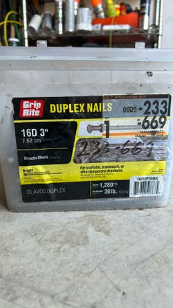 16 D 3 Inch Duplex Nails