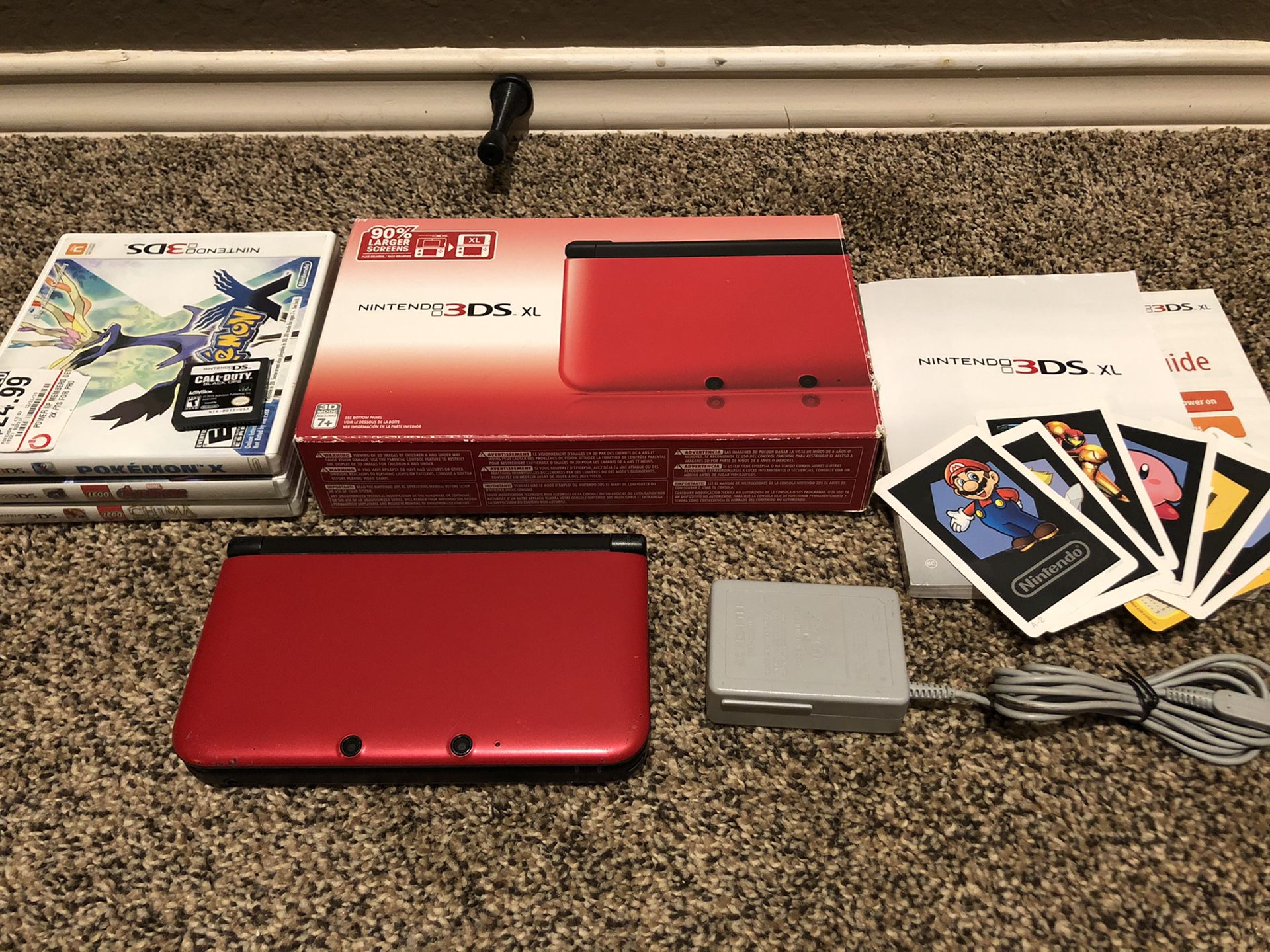 Nintendo 3DS XL Red Bundle