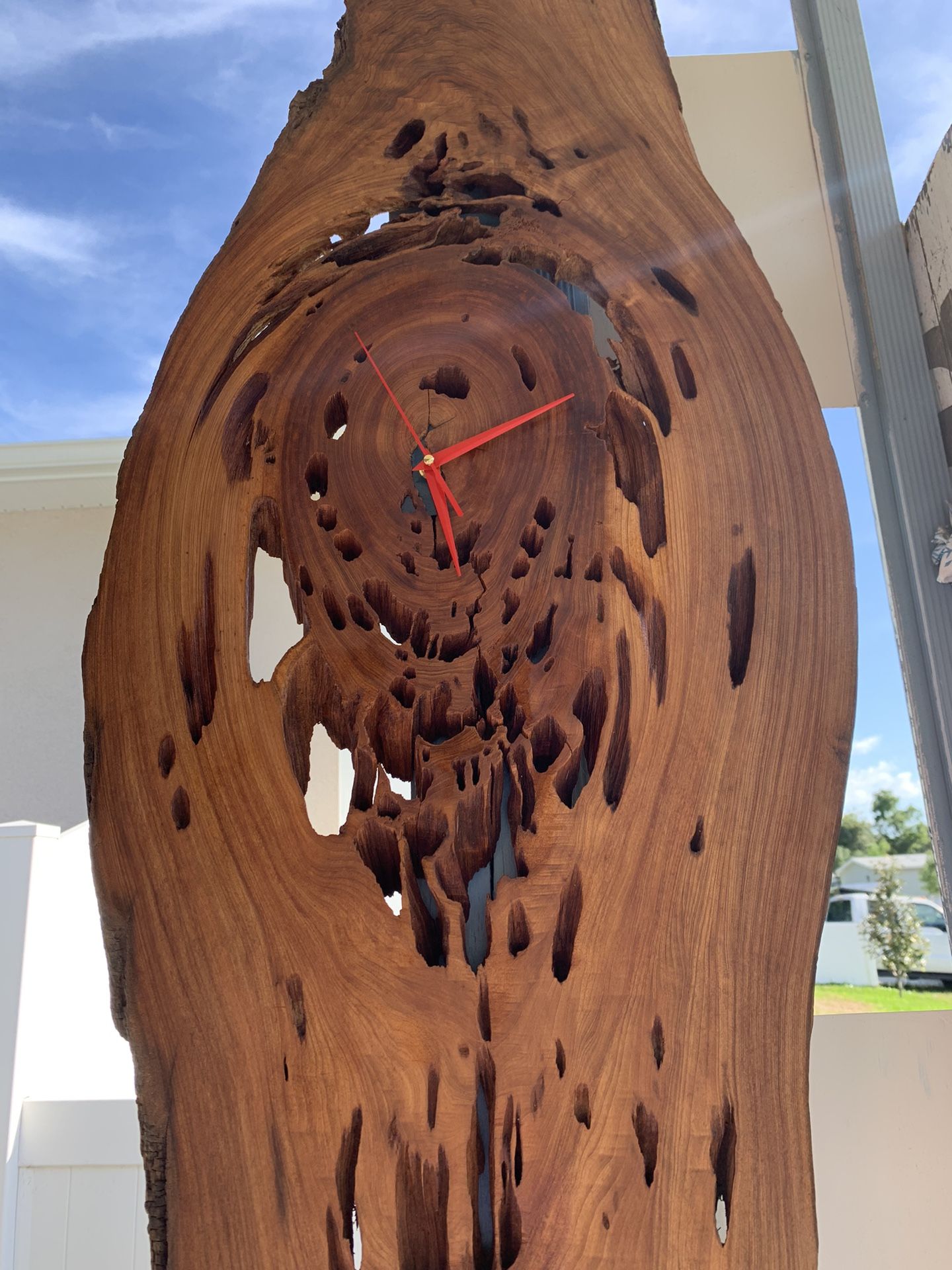 Clock Pecky Cypress 