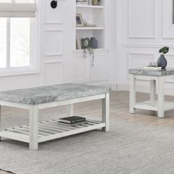 Brand New 3 Pc Marble Coffee Table 