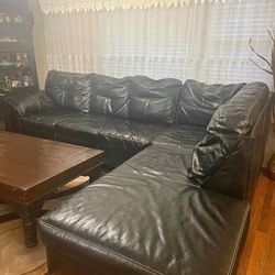Sectional sofa coach with sleeper
