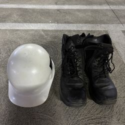 Steel Toe Boots & Hard Hat OSHA Certified OBO