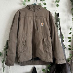 Carhartt Brown Full-Zip Work Jacket