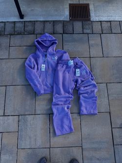 Hidden Potential Lavender Double Hooded Sweat Suit
