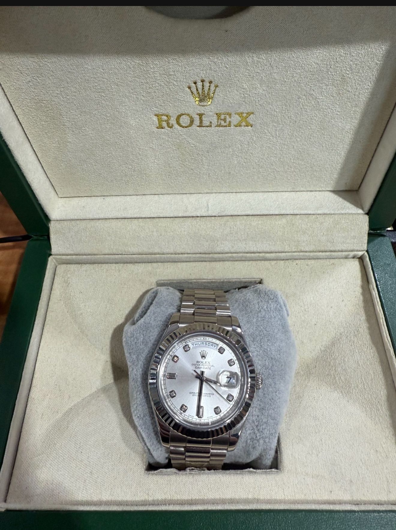 18KWG Rolex Day Date II 41mm 