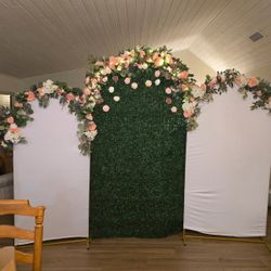 Backdrop Grass And Flowers 