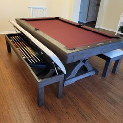 Rustic Pool Table 