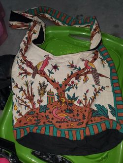 Boho peacock crossbody purse 