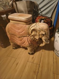 Vintage Elephant Plant Stool 