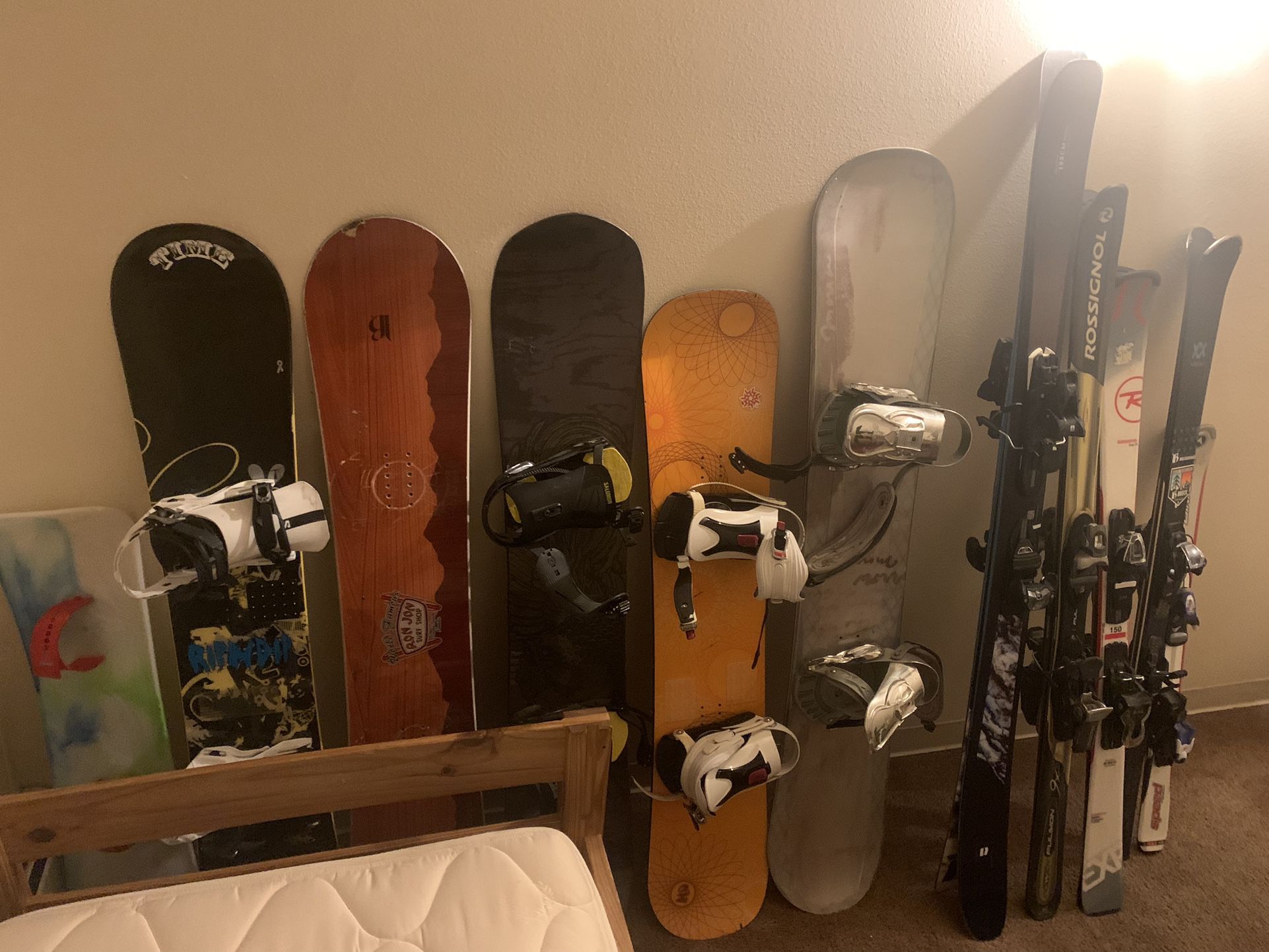 Skis And Snowboards 