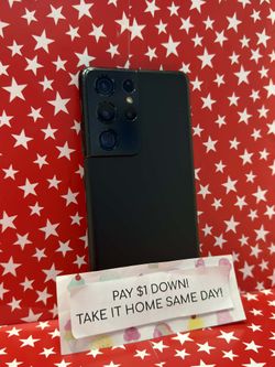 Samsung Galaxy S21 Ultra 5G - Pay $5 DOWN AVAILABLE - NO CREDIT NEEDED