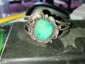 Sterling Silver Native Cuff Bracelet
