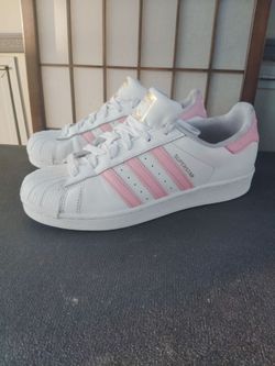 girls Addidas shell top Super stars PINK size6